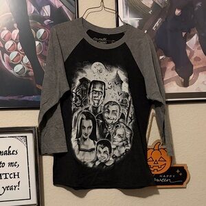 SOLD ❌The Munsters Women's Long Sleeve Raglan Tee